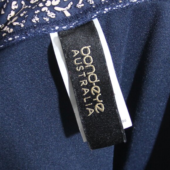 Bond-Eye Australia Nip Tuck Bikini Set Swimsuit Gold Foil Blue Size 6 D/DD - Picture 13 of 14